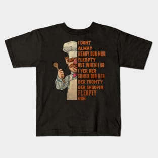 Vert Der Ferk the swedish chef Retro Vintage Kids T-Shirt